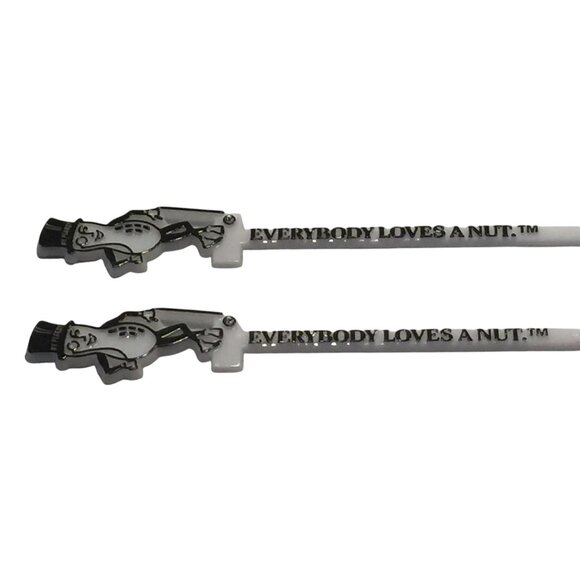 MR. PEANUT Everybody Loves a Nut. Swizzle Sticks Set of 2 - Picture 2 of 5